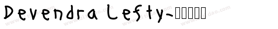 Devendra Lefty字体转换